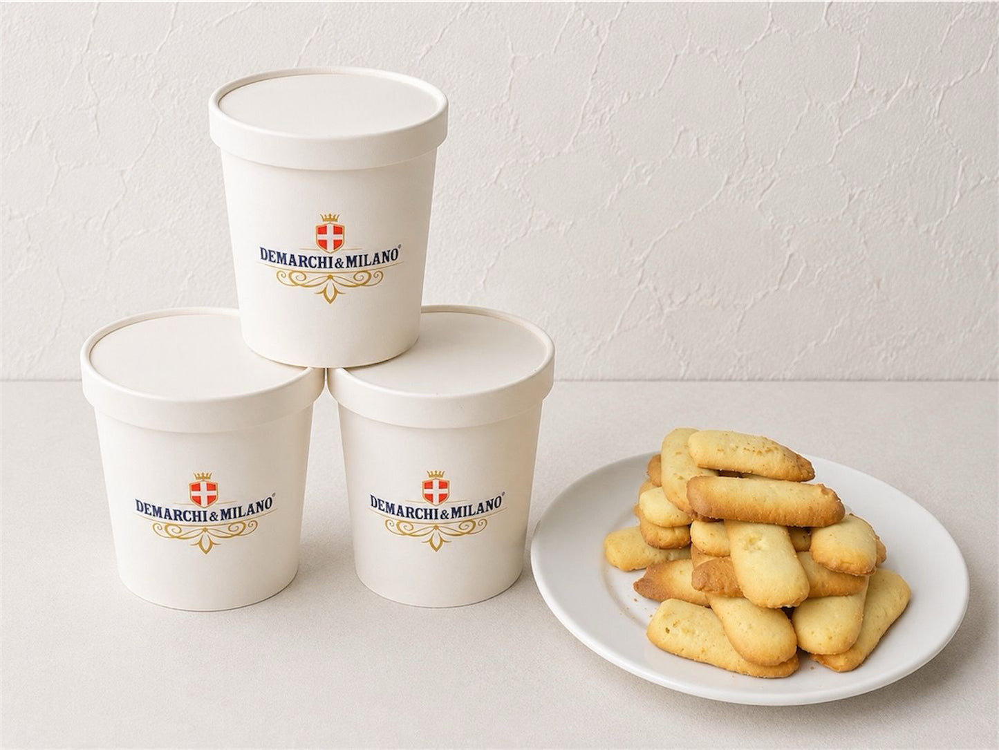 3 Helados Artesanales + 240gr de galletas lenguas