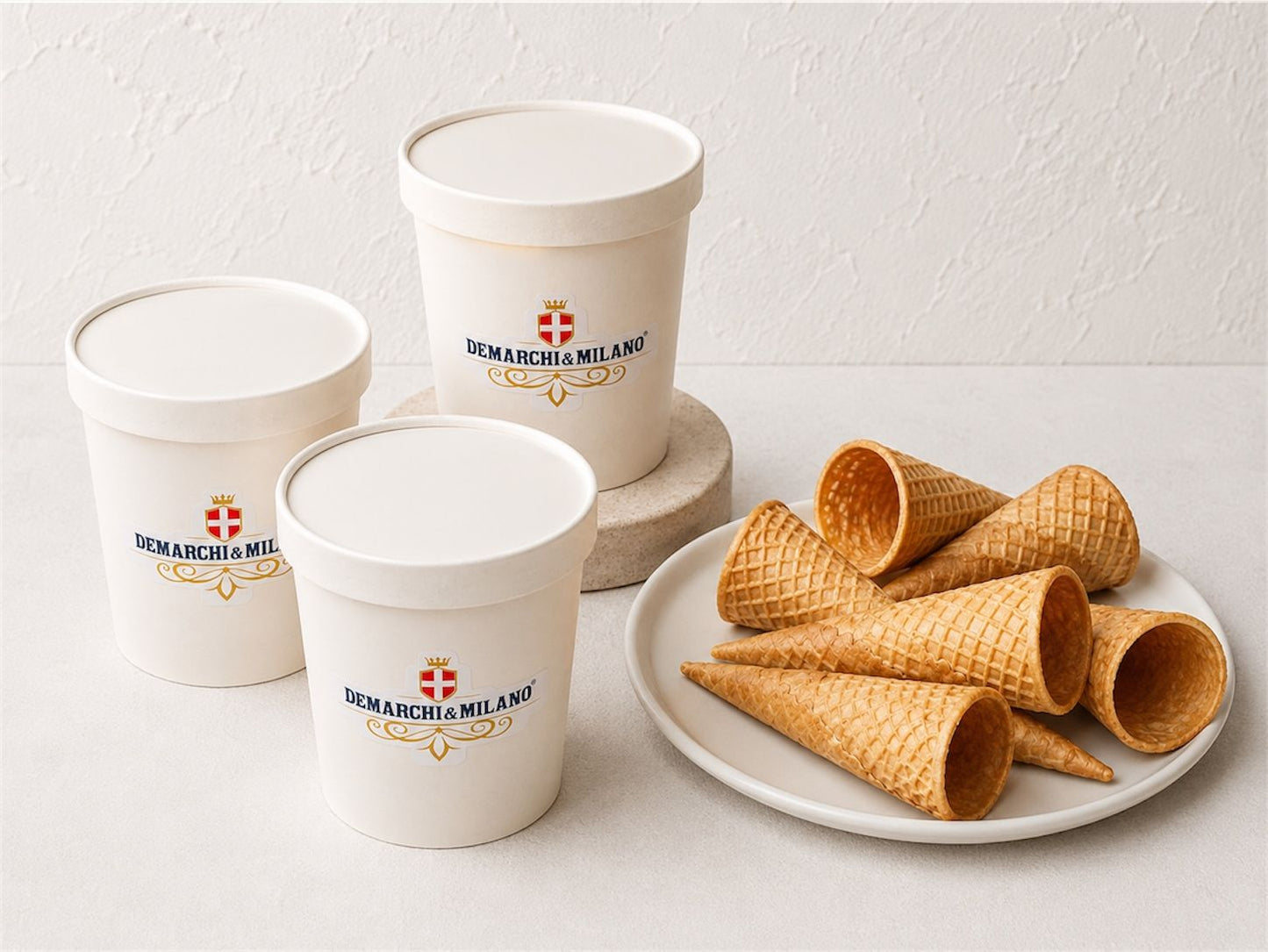 3 Helados Artesanales + 8 unidades de cono artesanal